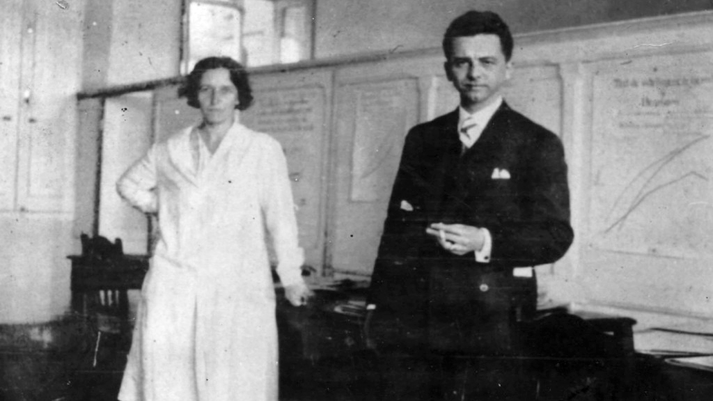 Helena Antipoff com M. B. Lourenço Filho, 1930. Fonte: Memorial Helena Antipoff.