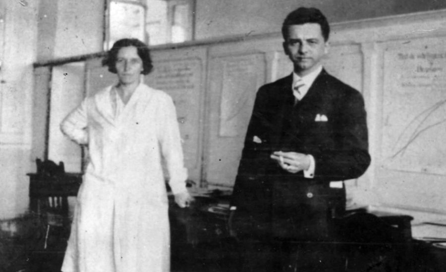 Helena Antipoff com M. B. Lourenço Filho, 1930. Fonte: Memorial Helena Antipoff.