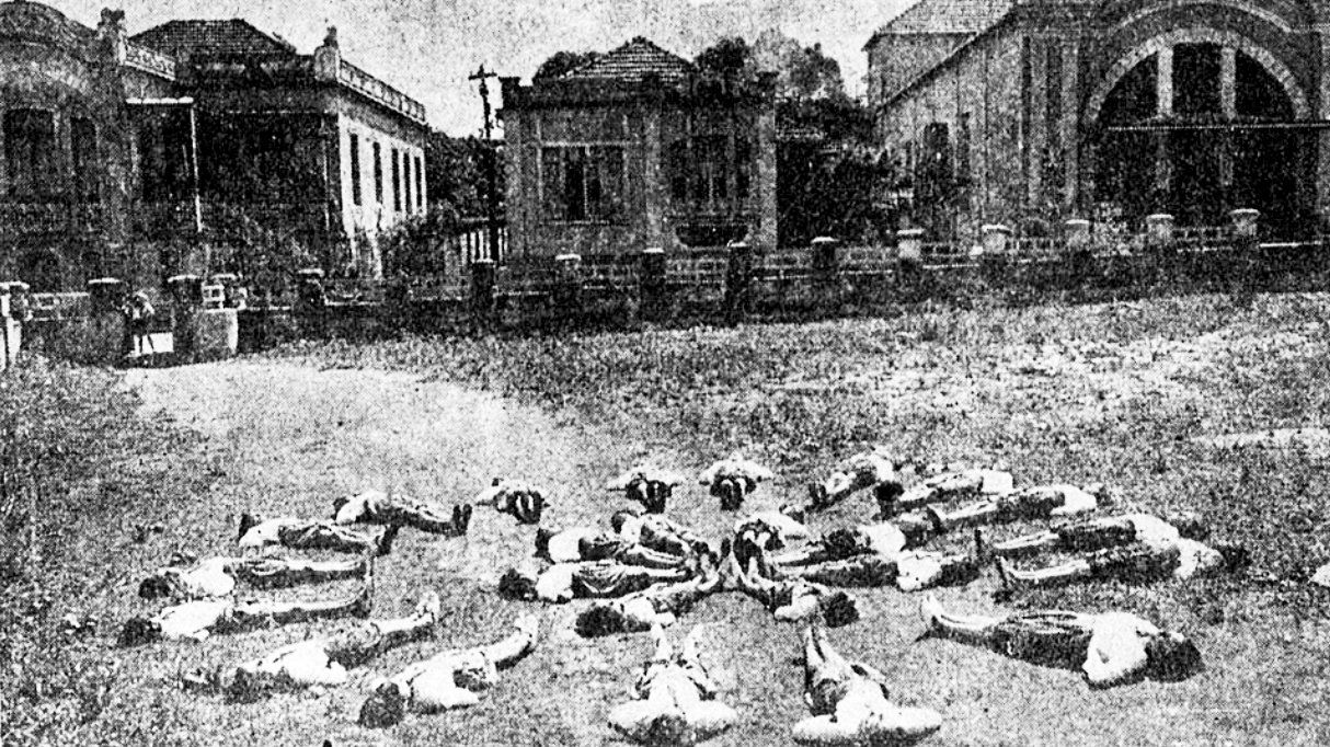 Crianças Fazendo Ginástica, Grupo Escolar Brasil de Uberaba, 1936.Fonte: Revista do Ensino, N 124, 1936.