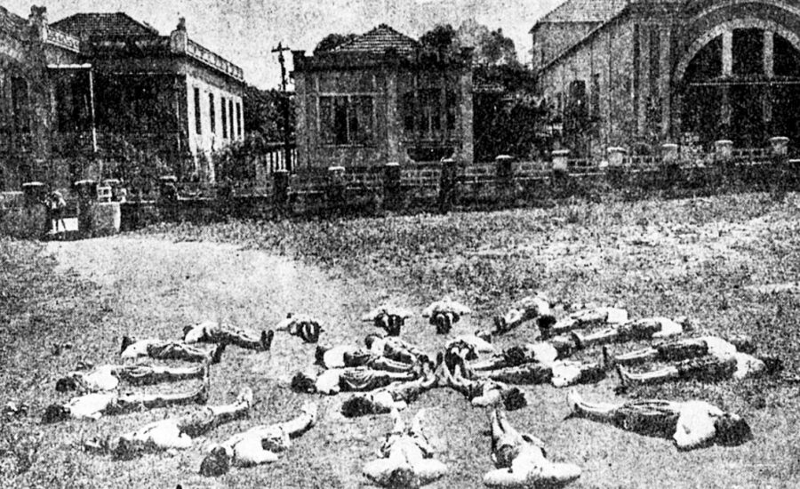 Crianças Fazendo Ginástica, Grupo Escolar Brasil de Uberaba, 1936.Fonte: Revista do Ensino, N 124, 1936.