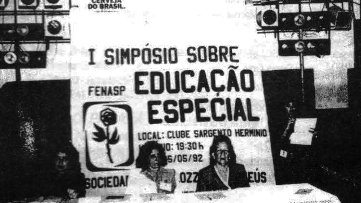 I Simpósio Sobre Educação Especial, FENASP, 1992. Fonte: Revista Pestalozzi, 1992.